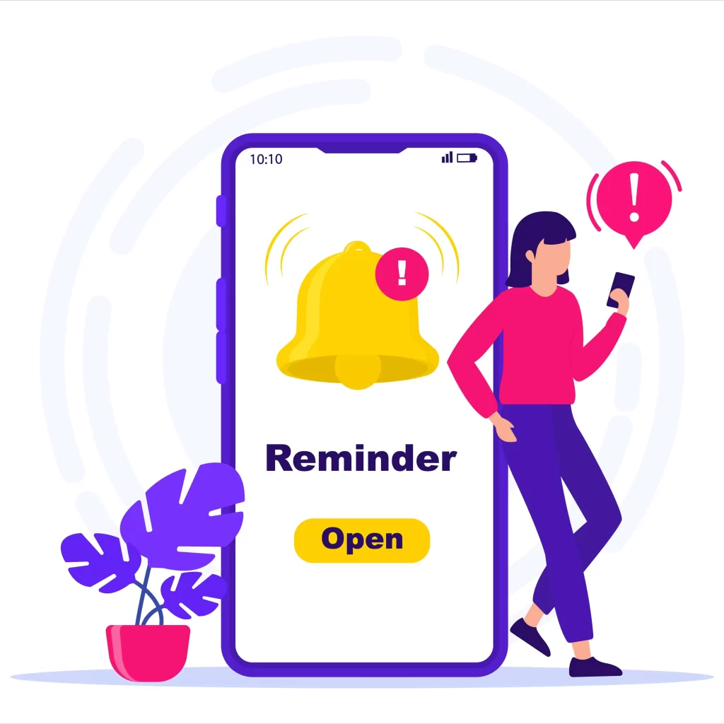 استخدام خدمة ارسال الاشعارات